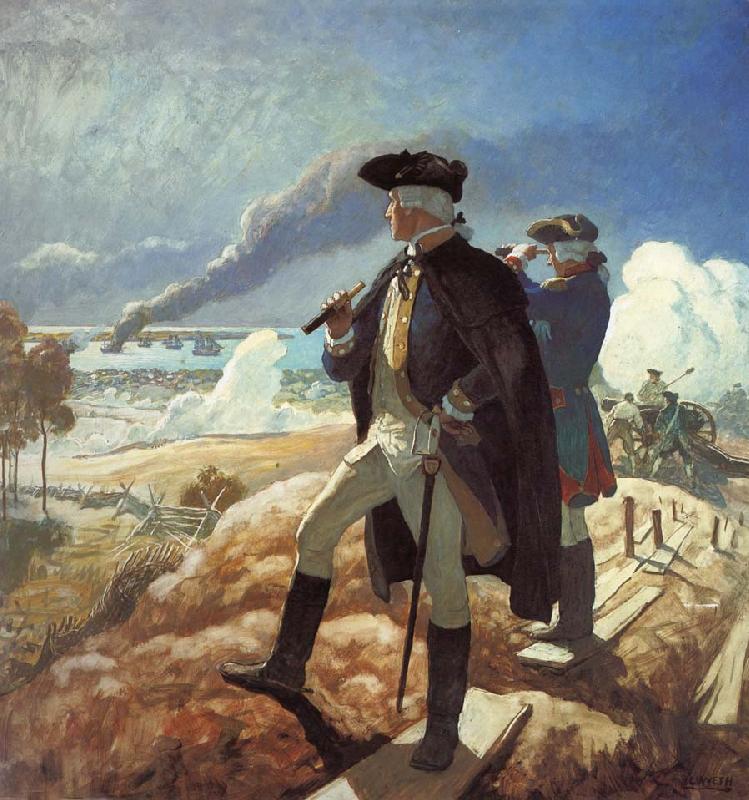 NC Wyeth George Washington at Yorktown